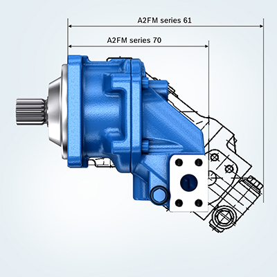 A2FM 70 series bent-axis hydraulic motor from Bosch Rexroth