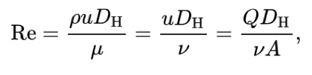 Reynolds Number equation