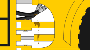 carl dyke hydraulic hose leaking