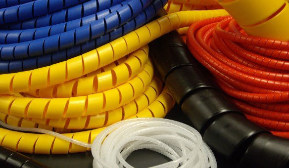26mm ID 20m Roll Cable Protection Wrap 22mm Hydraulic Spiral Hose Guard 
