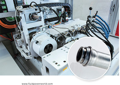 The transfluid REB/SRM 632/622 combination machine offers axial forming and rolled-end processing.