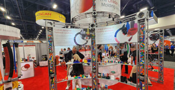 Caplugs' CONEXPO booth focused on hose protection.
